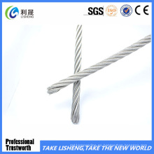 Cable de acero galvanizado sumergido caliente 7X19